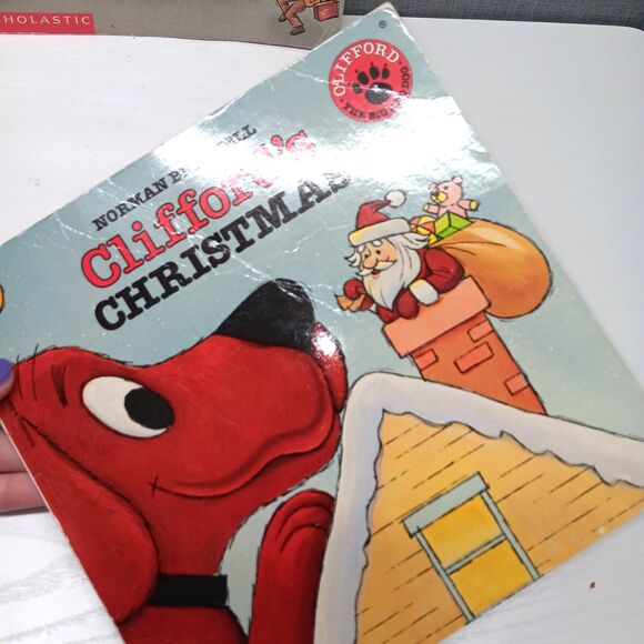 Clifford The Big Red Dog Books Lot 5 Norman Bridwell Scholastic Christmas Easter - Picture 7 of 10